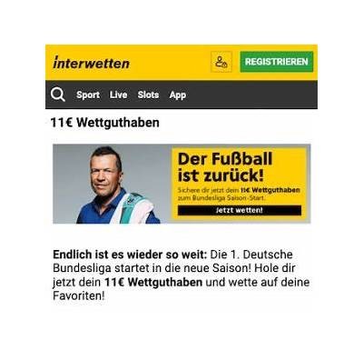 Unlock an Incredible 11 Euro Interwetten Voucher for Your Next Bet Today