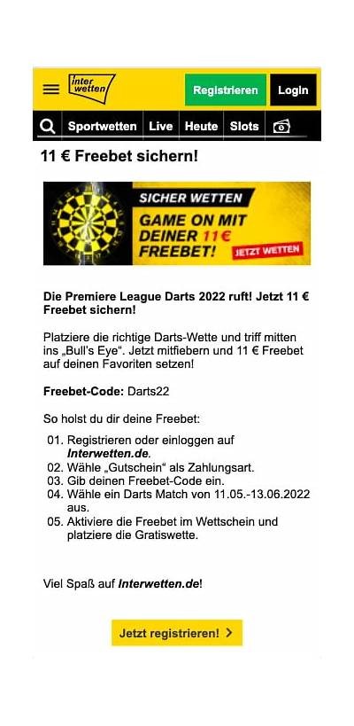 Get Your Interwetten 11 Euro Free Bet Code Today and Start Winning Instantly